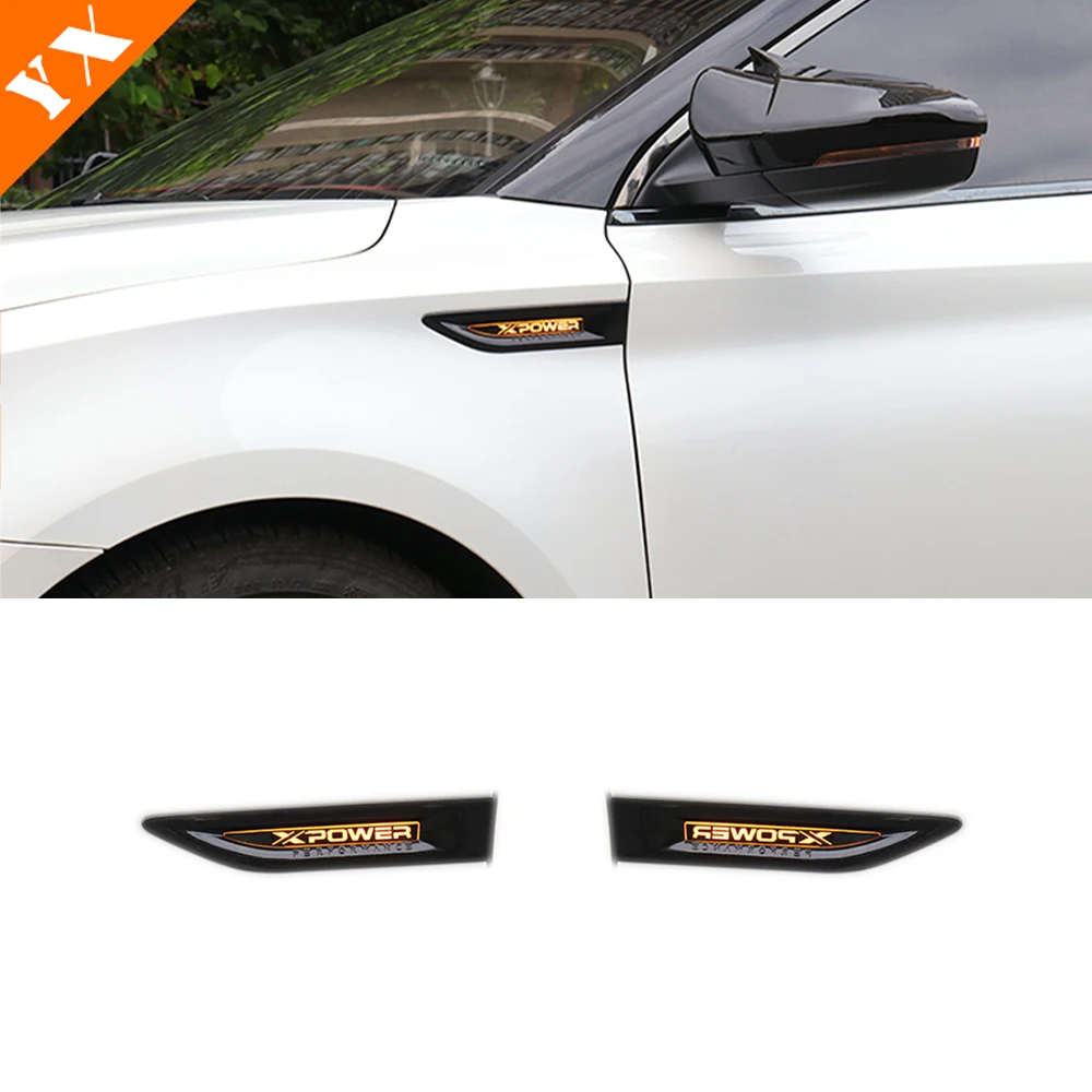 

LED Light Trim Car Fender Lights Side Logo Warning Light Turning Lamp Cover Garnish For MG 6 3th gen Accessories 2020-2023 2pcs