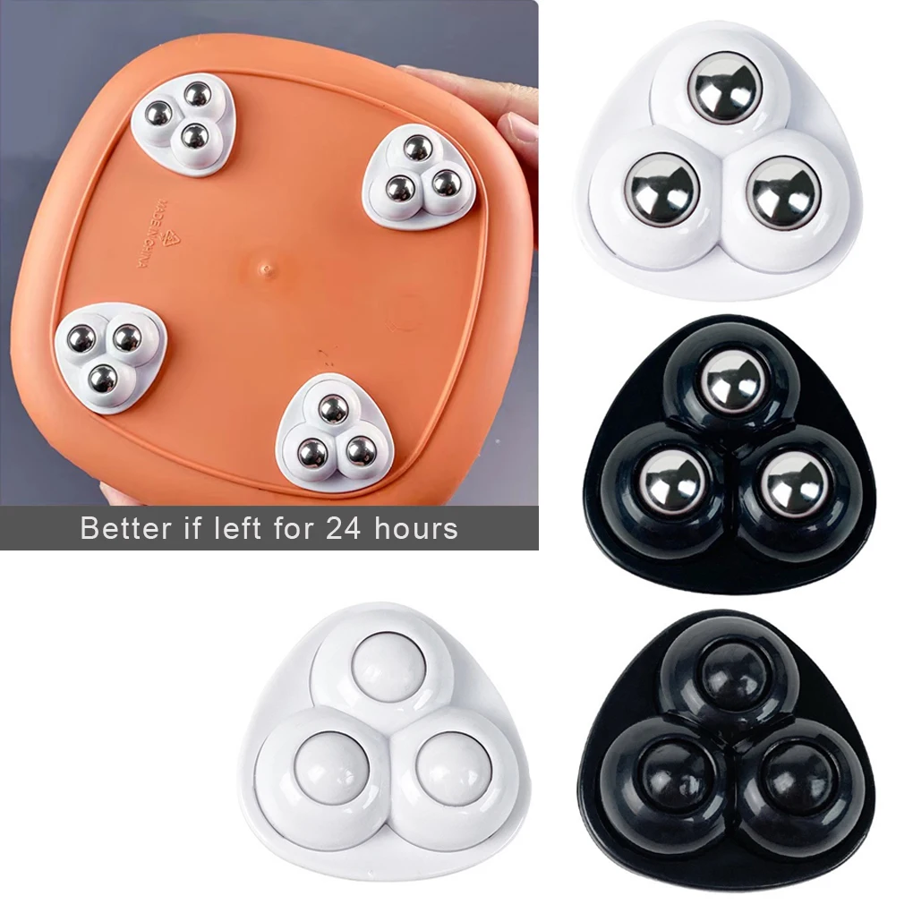 

4 шт. самоклеящиеся шкивы, универсальное колесо, 3 бусины, бесшумные шарики для бытового ящика для хранения, аксессуары для мобильного шкафа