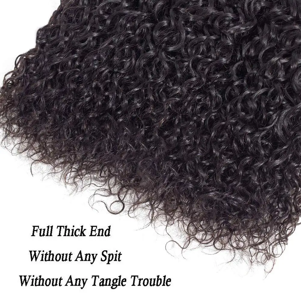 Brazilian 10A Small Spirals Curly Bundles Unprocessed Kinky Curly Human Hair Pixie Curls Weave Deep Virgin Hair Extension 3B 3C 5