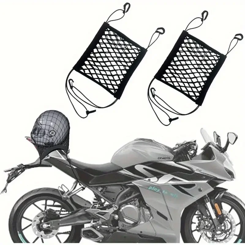 Motorcycle Cargo Net Bike Scooter Mesh Storage Bag Motorcycle Luggage Net Hook Hold Bag Moto Mesh motorcycle cargo net