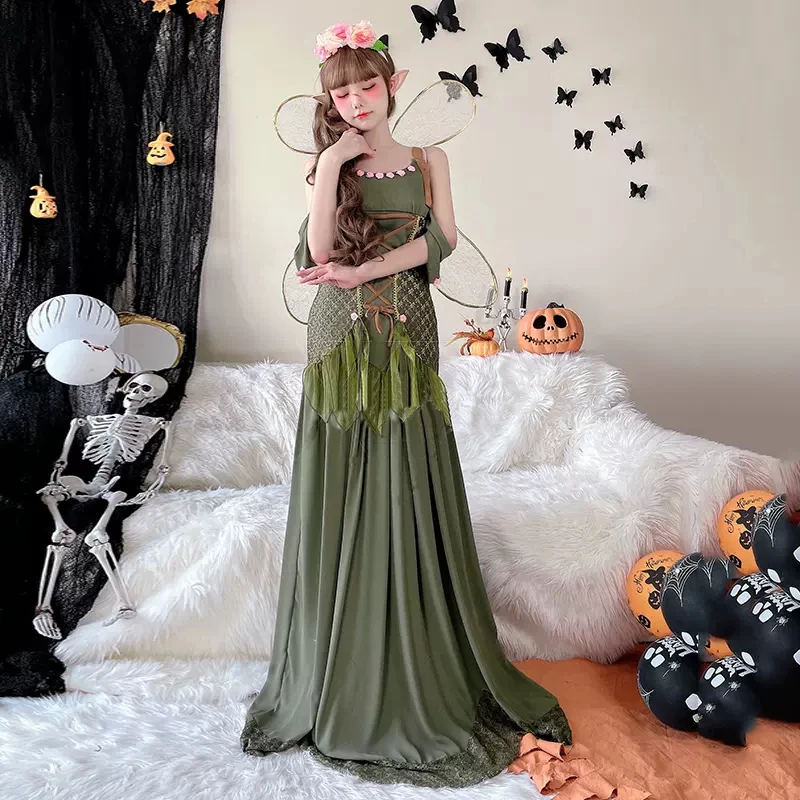 Costume Women Fairy | Costume Elf Forest | Halloween Costumes | Elf Costume  Women - Cosplay Costumes - Aliexpress