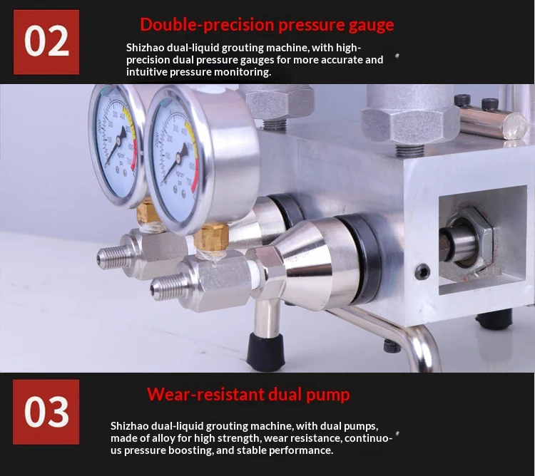 JH 1100W Dual-Component High Pressure Grouting Machine 0-700kg for Polyurethane