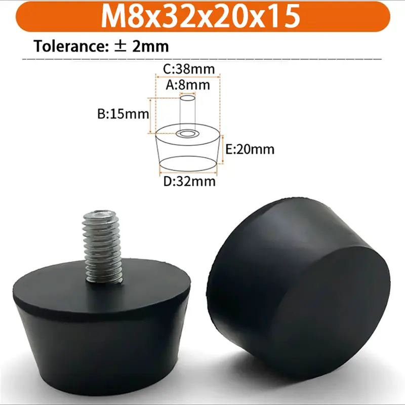 M6 M8 M10 Rubber Adjustable Feet Pad Feet Pad With Screw Table Chair Balck Leveling Foot Pad Furniture Leg Anti-shock Protection - Image 37