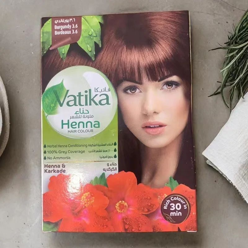 Henna haarverfpoeder uit India Puur natuurlijke henna haarverf Wenkbrauwtintset, ideaal voor haar, baard 30 minuten snelle kleurstof