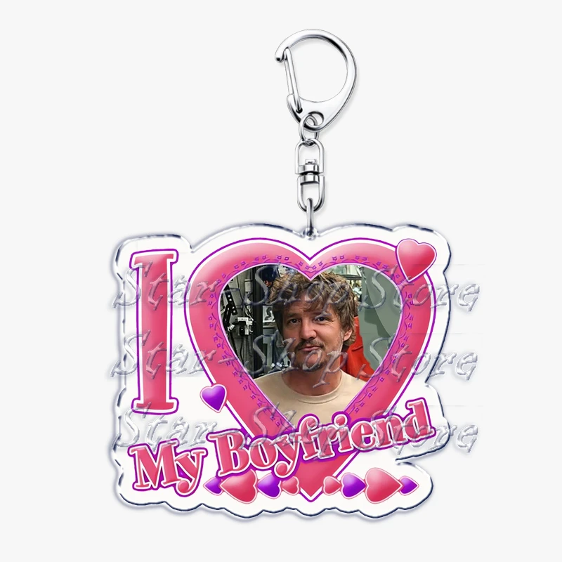 Heißer Pedro Pascal I Love My Boyfriend Herz-Schlüsselanhänger für Damen, Accessoires, Schlüsselanhänger, Ring, Schlüsselanhänger, Schmuck, Fans, Geschenke – Detail 21