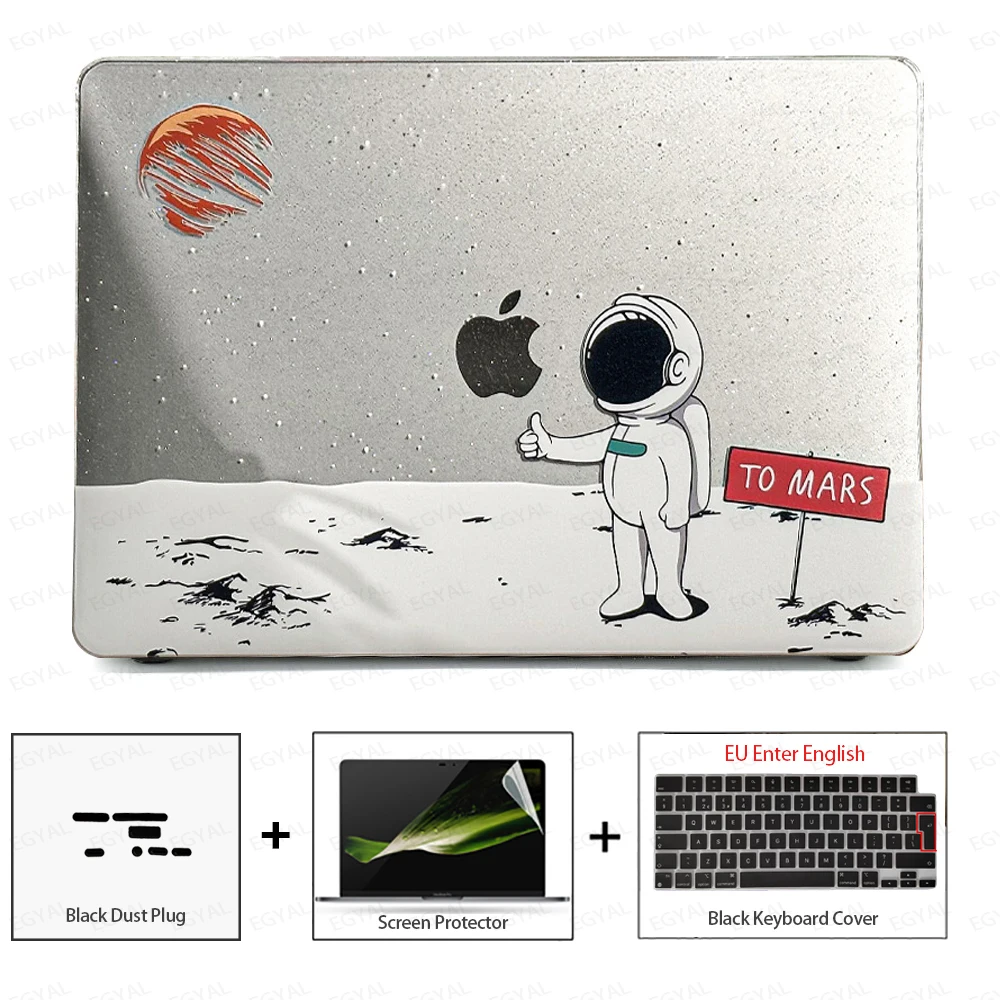 Sleek Laptop Case with Dust Plug, Screen Protector & Keyboard Cover