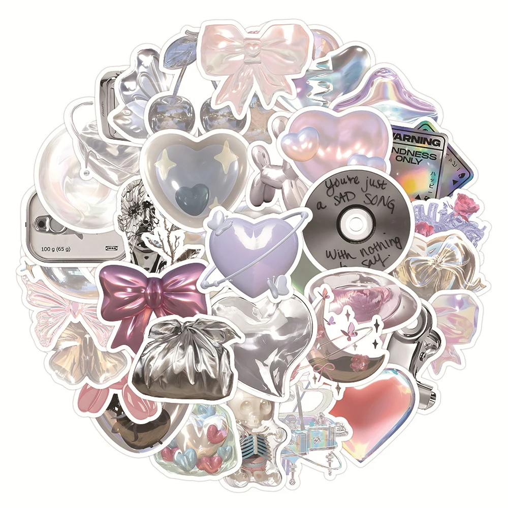 

10/30/63pcs Ins Simple 3D Cute Stickers Kawaii Korean Cartoon Decals Laptop DIY Guitar Phone Scrapbook Stationery Sticker Toys