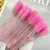 Zanse 300pcs Disposable Mascara Wands Eyelash Brush Spoolies for Eye Lash Extension, Eyebrow and Makeup Crystal Makeup Tool 6