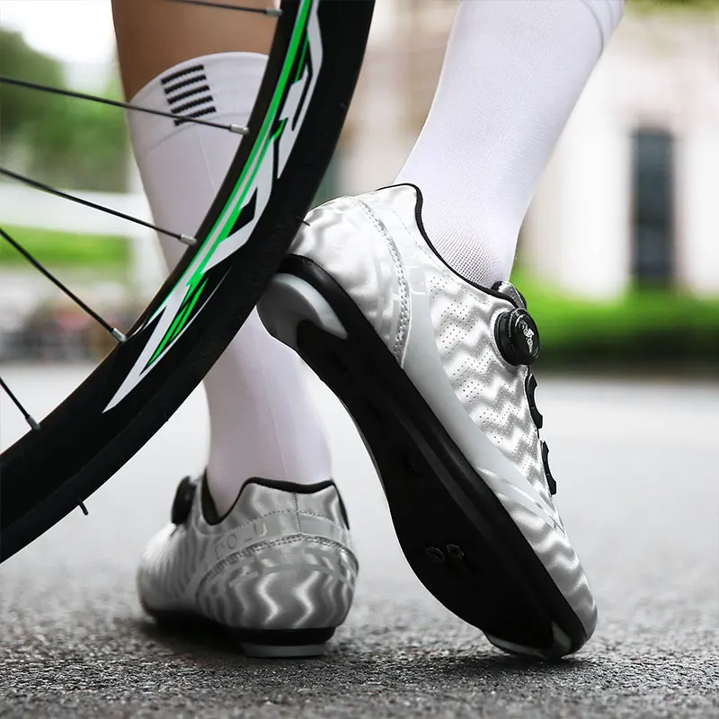 Road bicycle shoes Mtb Men Racing Bike Shoes Self-Locking Speed Bicycle Sneakers Mountain Road Cycling Footwear Women Spd Cleats 6