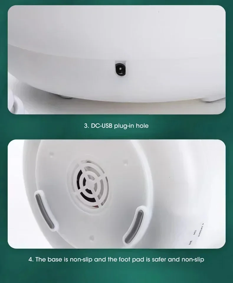 500ML Mini Humidifier USB Wood Grain Aroma Diffuser, Air Humidifier with Colorful Night Lights, Essential Oil Diffuser Machine