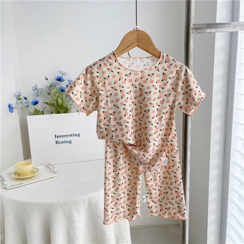Girls Floral Loungewear Two-Piece Set 3