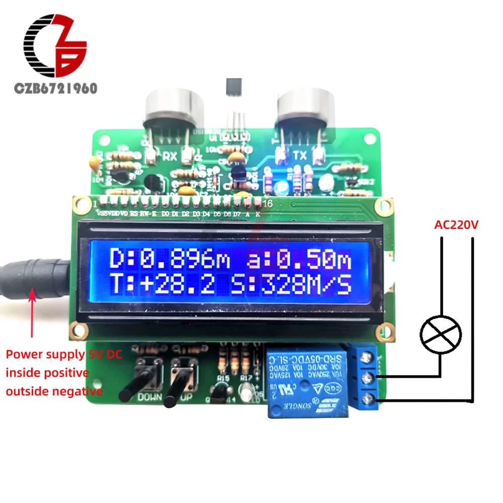 

Ultrasonic Distance Measuring Module Digital Tube Display Distance Meter DIY KIT Rangefinder 150CM Laser Distance Meter