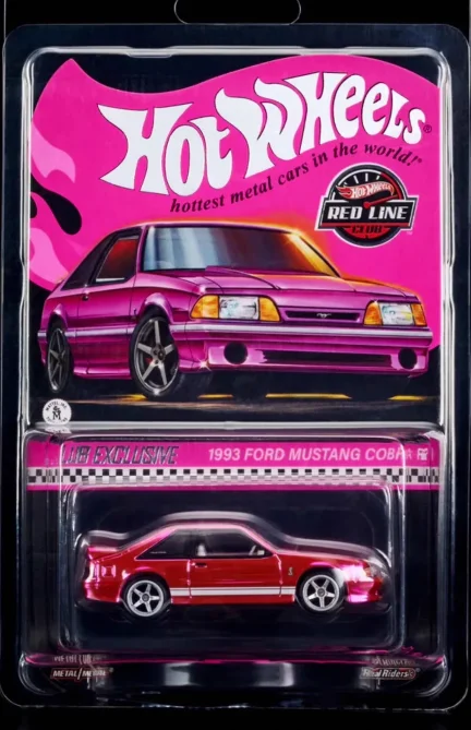

Коллекционная металлическая игрушка Hot Wheels RED RLC 1:64 2024 FORD MUSTANG COBRA R