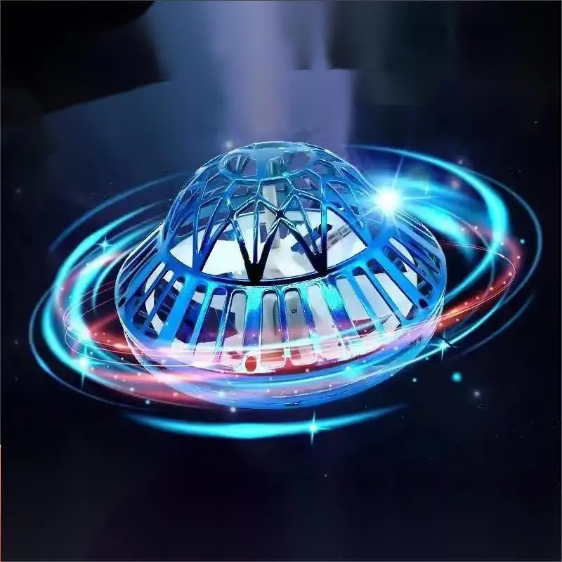 2024 UFO 미니 드론 플라잉 스피너, 플라잉 UFO 플라잉 장난감 공, 부메랑 드론 핸드 컨트롤, LED 회전 공, 새로운 트렌드 장난감