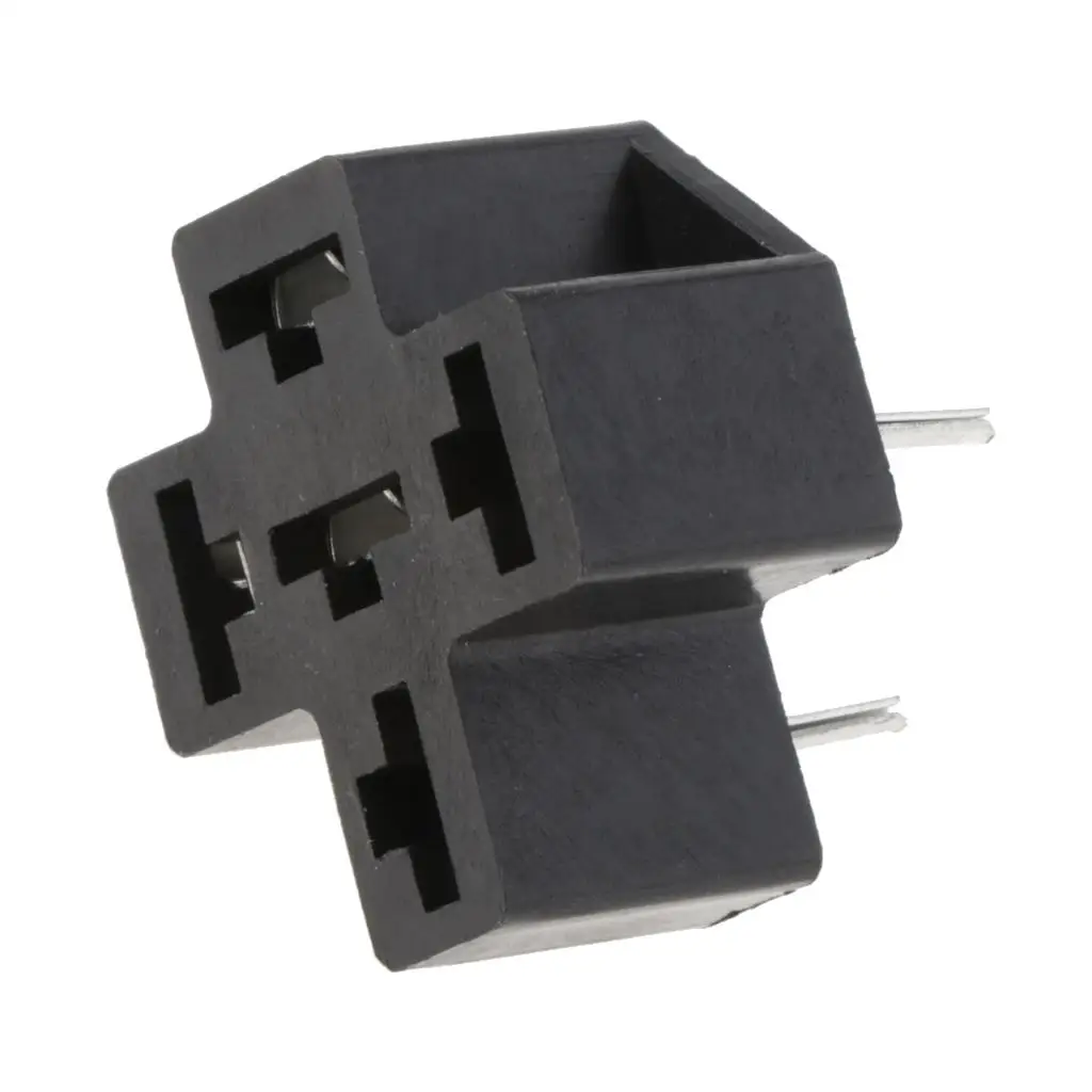 

40A 5-контактный релейный разъем для ПК, микрорелейное гнездо, термопластичное реле для печатной платы