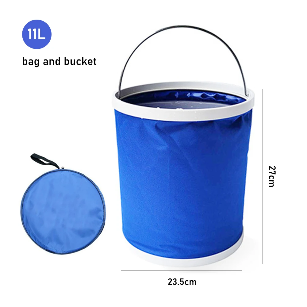 11L 12L New Thickening Portable Folding Bucket Outdoor Camping Car