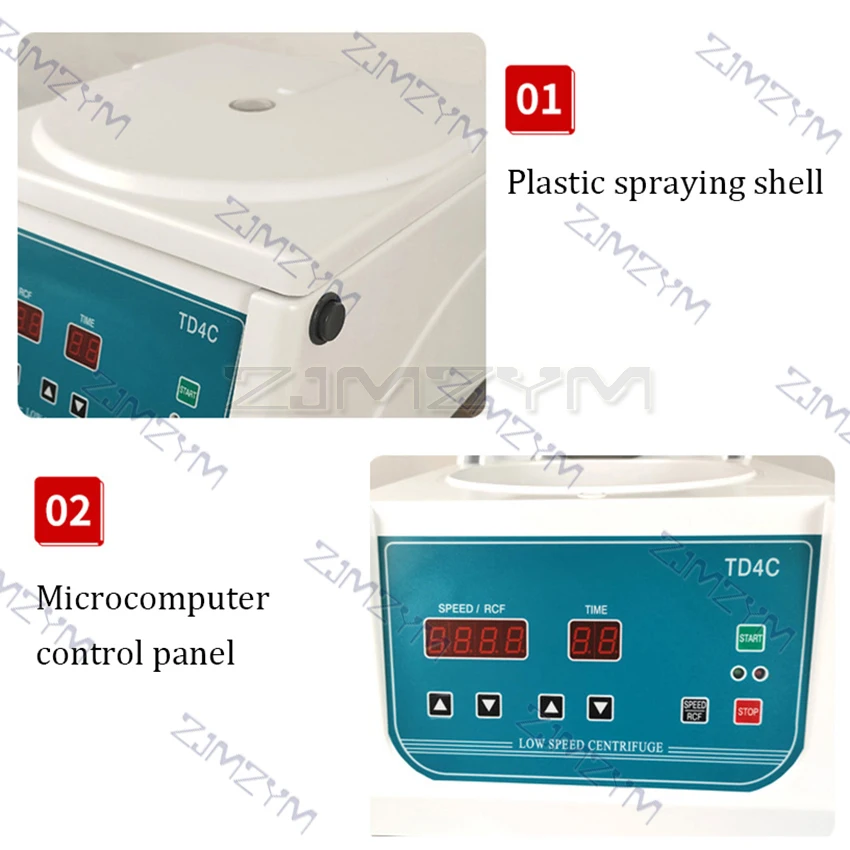 TD4C Laboratory Centrifuge Plasma Centrifuge Electric Low Speed Digital Display Desktop 0-4000RPM Adjustable