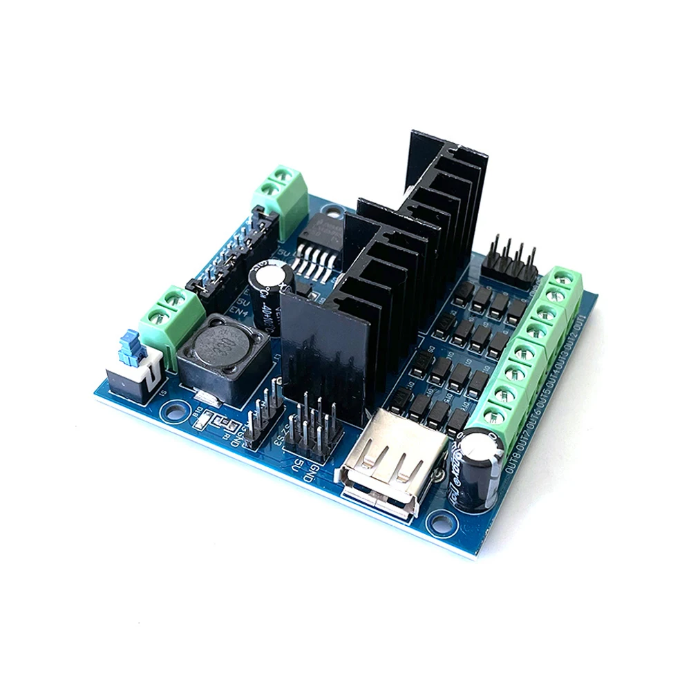 L298N 모터 드라이버 보드 4 웨이 모터 속도 컨트롤러 모듈 Arduino 스마트 카용 정방향 역회전 모터 컨트롤러