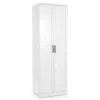 70" Storage Cabinet Freestanding Pantry Cabinet w/2 Doors & 5 Shelves White 1
