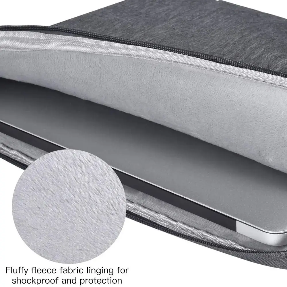 New Shockproof Laptop Sleeve Case Large Capacity Handle Laptop Handbag Ultra Thin Notebook Cover Business