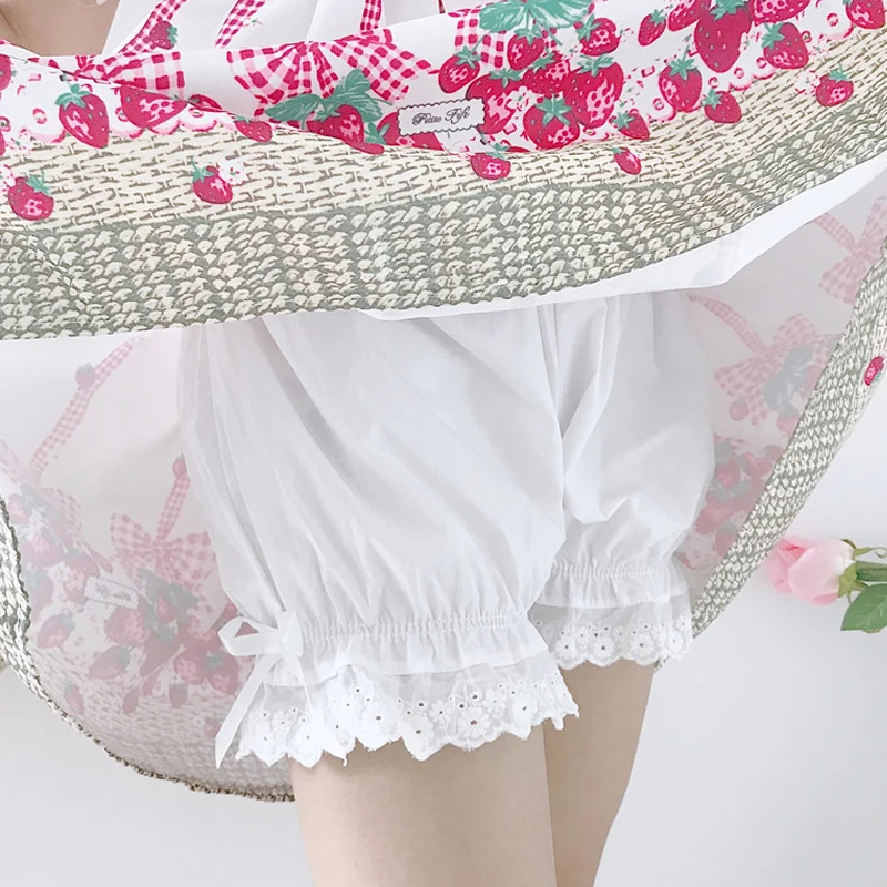 Lolita pumpkin pants, jk leggings, safety pants, women's anti glare, summer Lolita Japanese outerwear lantern shorts