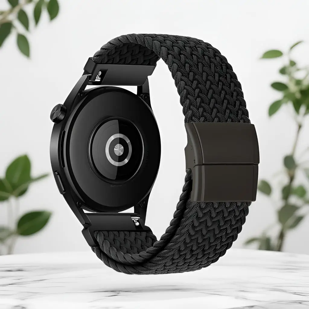 Fashion Magnetic Nylon Strap - Elegant Replacement Band, 18/20/22mm Adjustable Size