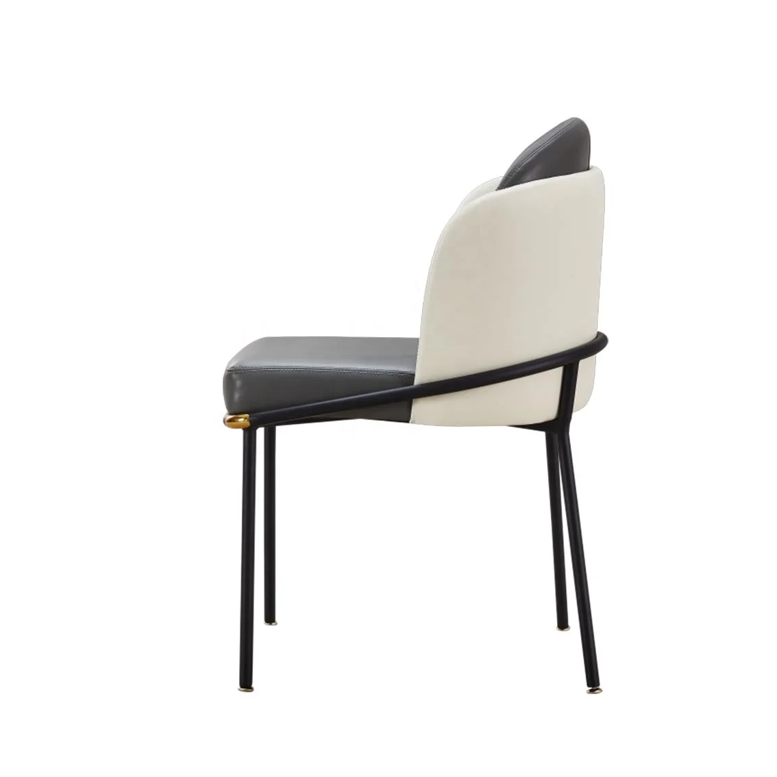 Retro Fabric Upholstered Accent Chair Living Room Coffee Hotel Dining Chair