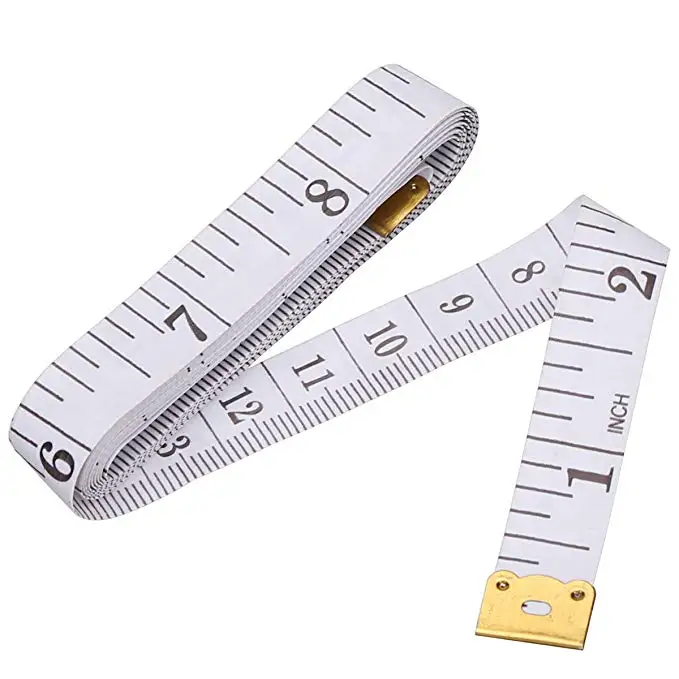 1.5m Body Measuring Ruler Sewing Tailor Tape Measure Mini Soft Flat Ruler Centimeter Meter Sewing Measuring Tape Random Color inside micrometer