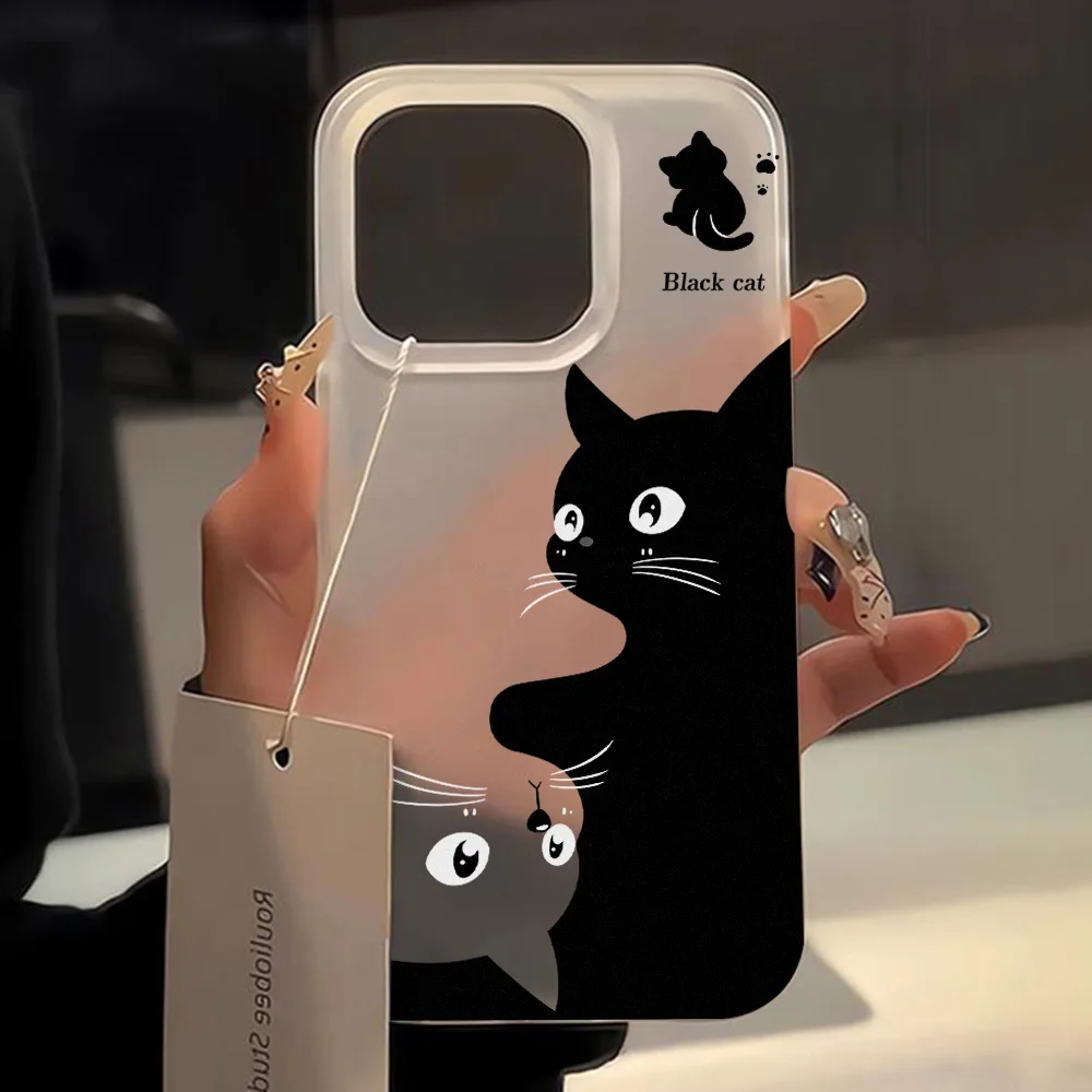 Black Cat Heart Attack Snap case for iPhone® main image 0