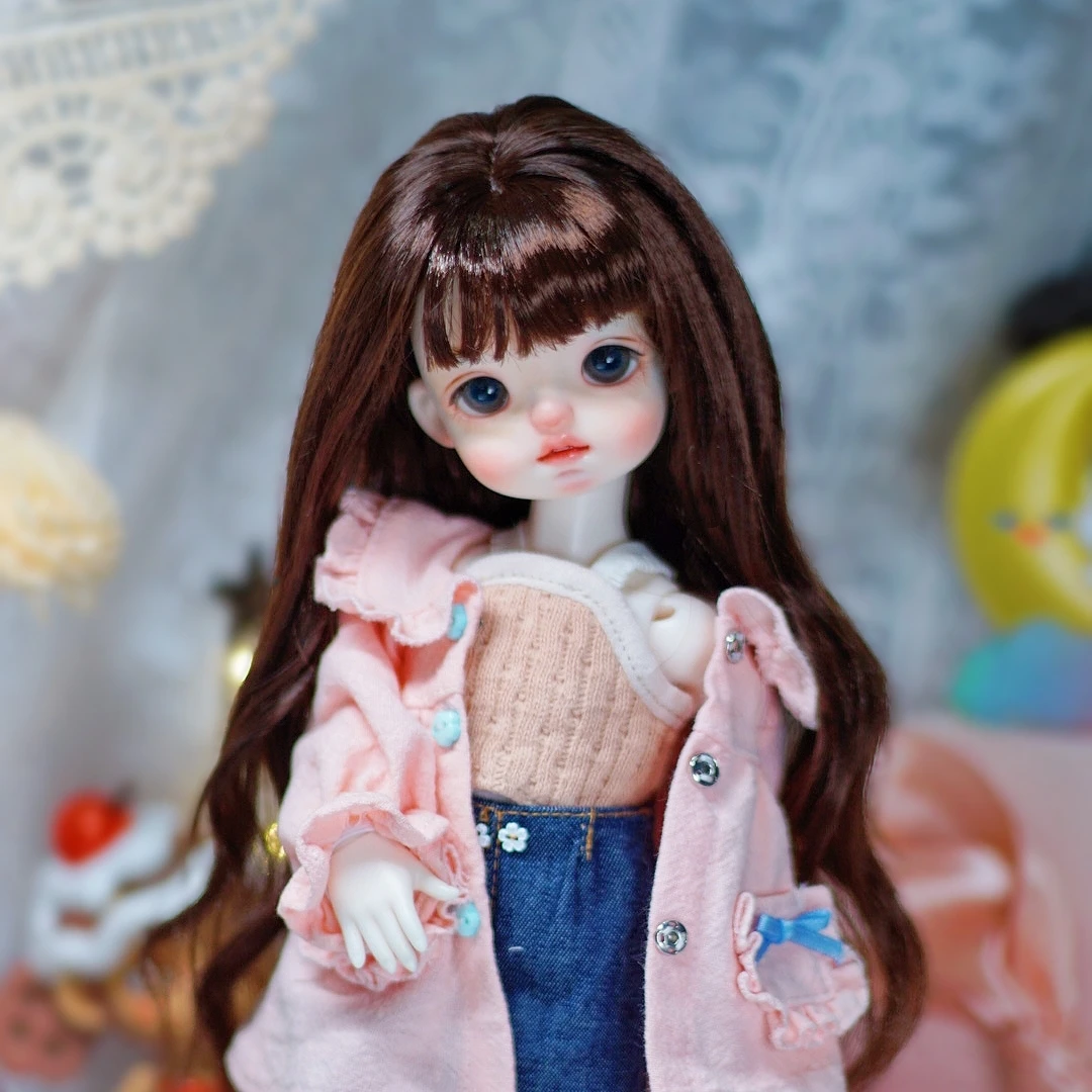 

Bjd Wigs Bjd Imitation Beach Wool Wig Suitable for 1/4 Doll Wig