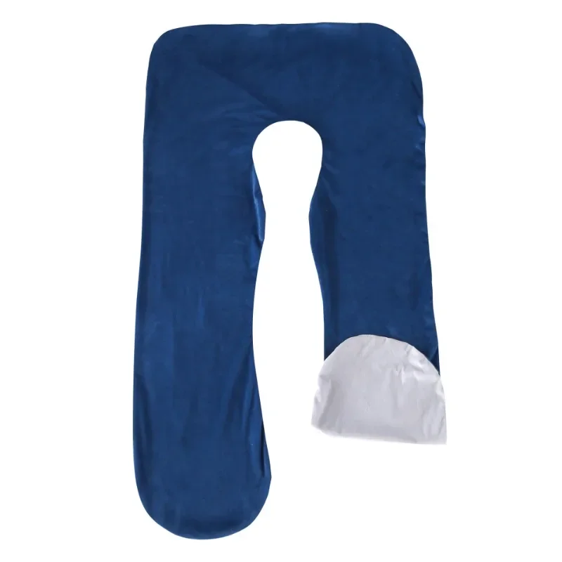 U-shaped Crystal Velvet Maternity Pillow Removable Wash Pillow Case Comfortable and Breathable