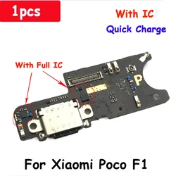 Tested Charger Board Flex For Xiaomi Poco F1 USB Port Connector Charging Board Flex Cable With Mainboard Main Flex Cable