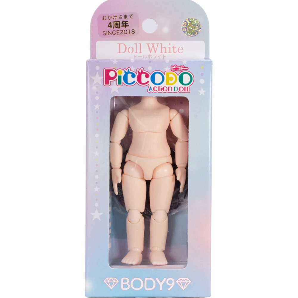 New OB11 P9 P10 Doll Body Black White PICCODO Doll Body Movable Spherical Joint Dolls Suitable For GSC, STO, 1/12 BJD Doll Head 6