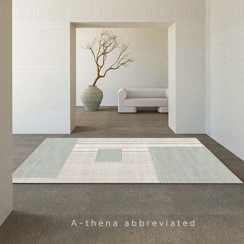 Japanese Wabi-sabi Living Room Carpet Luxury Bedroom Decor Abstract Carpet Modern Nordic Lounge Rug Washable Non-slip Floor Mat 2