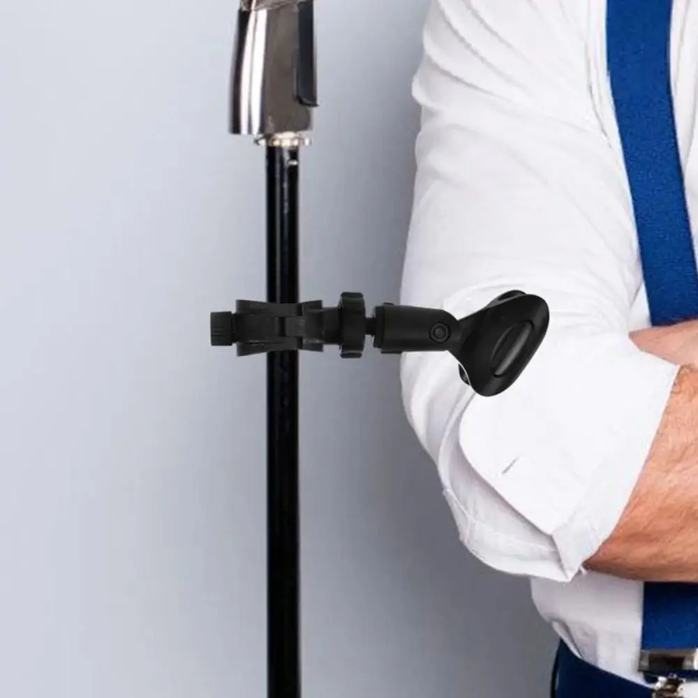 컴팩트 플라스틱 마이크 연장 클립 유연하고 안정적인 마이크 스탠드 클립 장착 하드웨어 무선 마이크 홀더