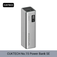CUKTECH PB200 No.15 SE Power Bank 20000mAh 100W 2-Port Output Portable Screen Display Power Bank For Macbook iPhone 14 Xiaomi 14 1