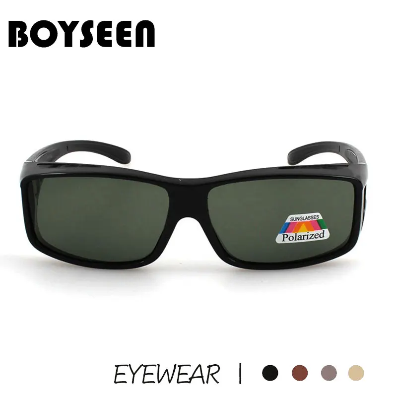 BOYSEEN Men Polarized Photochromic Sunglasses Riding Windproof Wrap Goggles Anti Glare Night Vision Glasses UV400