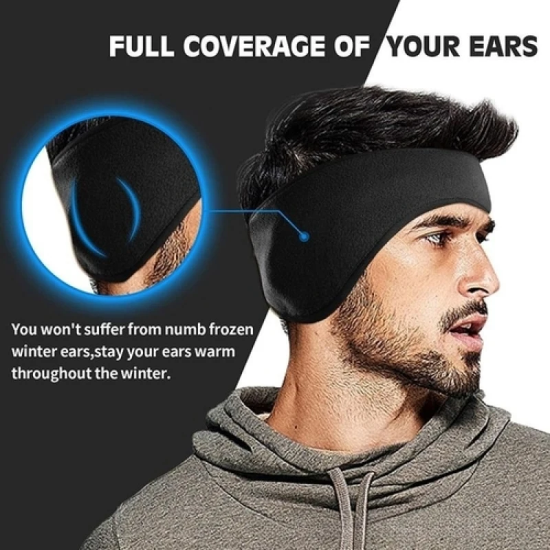 Description Picture 4 of itemSport Warm Headband Autumn Winter Running Fitness Sweat Cold-proof Hiking Headband Cycling Jog Tennis Yoga Hair Band Men Women