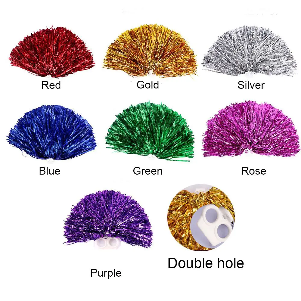 1Pair Costume Competition Flower Cheerleader Pompoms Cheerleading Cheering Ball Club Sport Supplies Dance Party Decorator