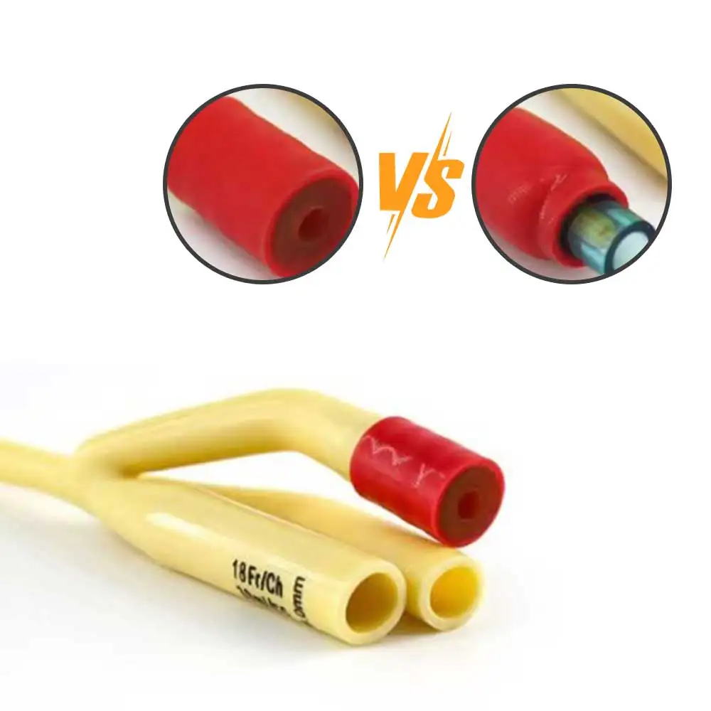 1Pc 3 Way Medical Balloon Latex Foley Catheter Coating Urine Tube Male Urethral Catheter Male/Women/Children Urinary