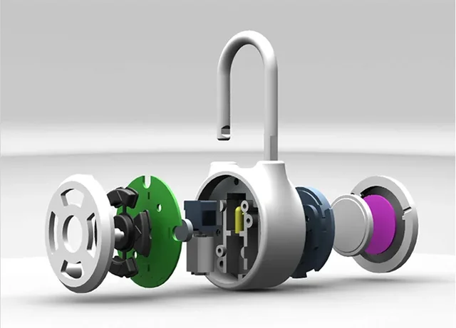 Tuya Smart Password Lock Bluetooth Smart Door Padlock Digital Electronic Lock Keyless Rechargeable Security Protection 5