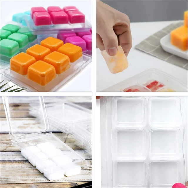 50 Db Hólyagos Csomagoló Doboz Szilikon Jégkocka Penész Viaszolvadék -Kagyló Formák Csokoládé Szójaviasz Olvadék Tálca A Kedvtelésből Tartott Viaszolvadók - Image 4