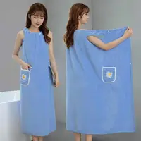 Large Bath towels For Body coral velvet Bath Towels Fashion Lady Wearable Fast Drying Beach Spa Bathrobes Bath Skirt 4