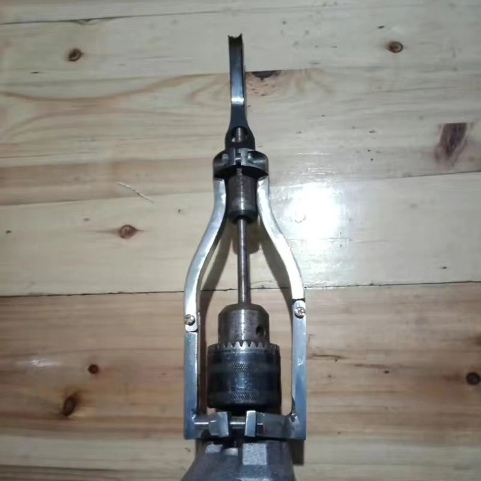 Square Hole Drill Fixed Bracket-Easy Installation and Disassembly for Woodworking Drill Bit Adapter