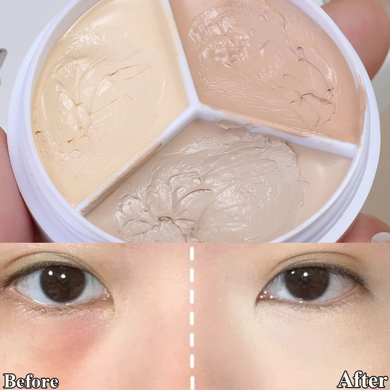 Crema Per Tavolozza Di Correttori Con Texture Cremosa Copertura Completa Occhiaie Fondotinta Per Pori Dell'Acne Idratante Illumina Il Trucco Del Viso 