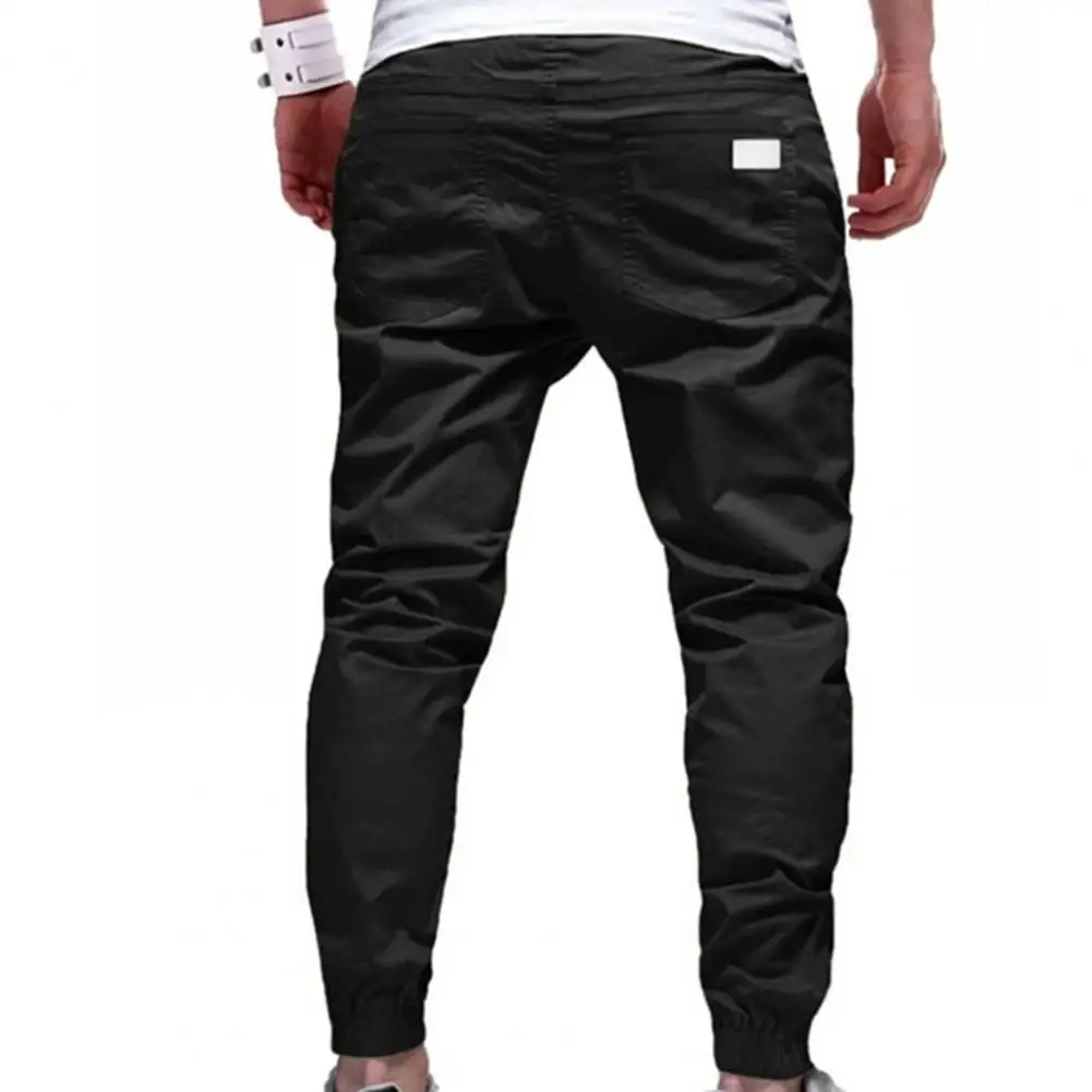 Description Picture 6 of itemMulti Pockets Training Slacks Deep Crotch Trousers Ankle Tied Mid Waist Men Sweatpants for Jogging
