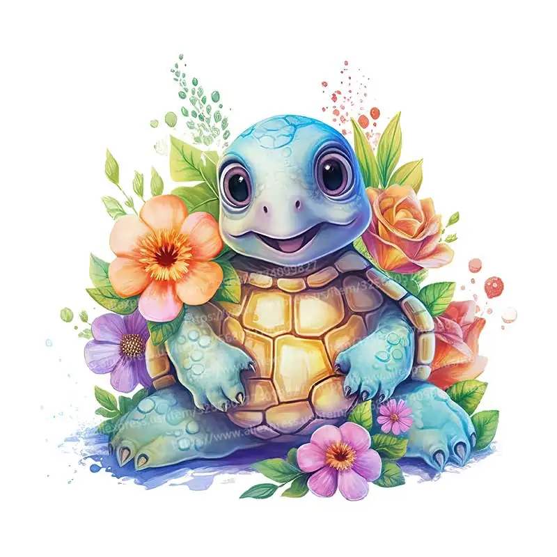 Turtle Toilet Sticker Bathroom Toilet Cover Sticker Wall Stickers Animal Wc Accessories for Home Bathroom Decoration S19