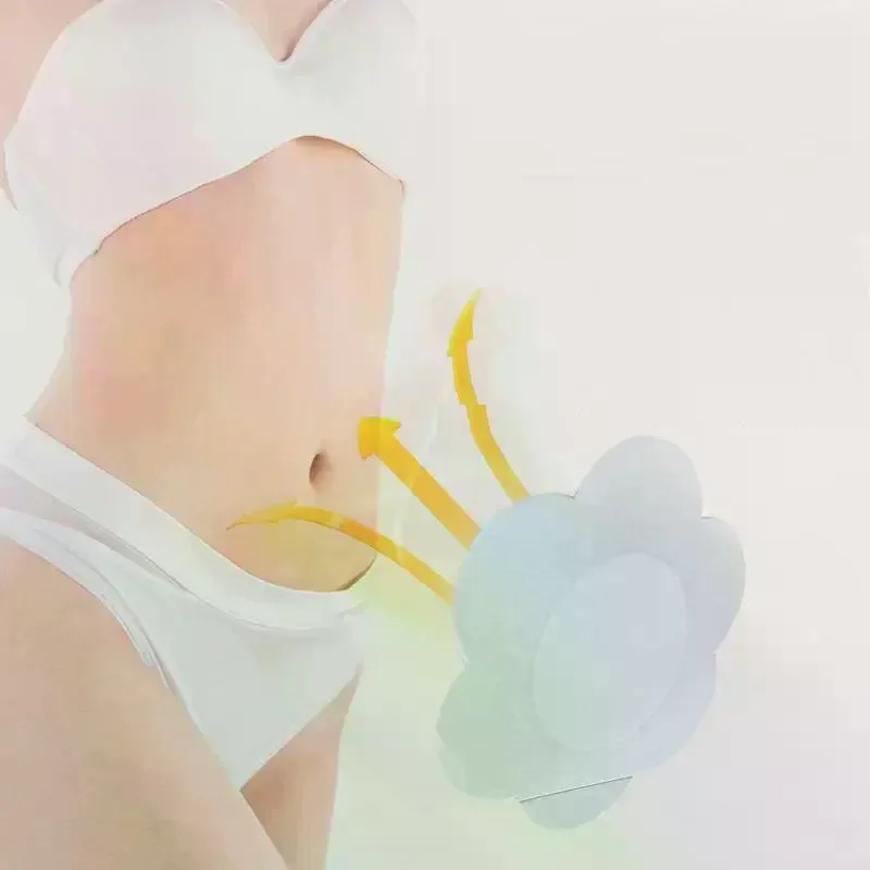 50pcs/Set Disposable Castor Oil Pack Navel Stickers - Self-Adhesive Seepage Resistant Belly Button Protectors Replacement Pads