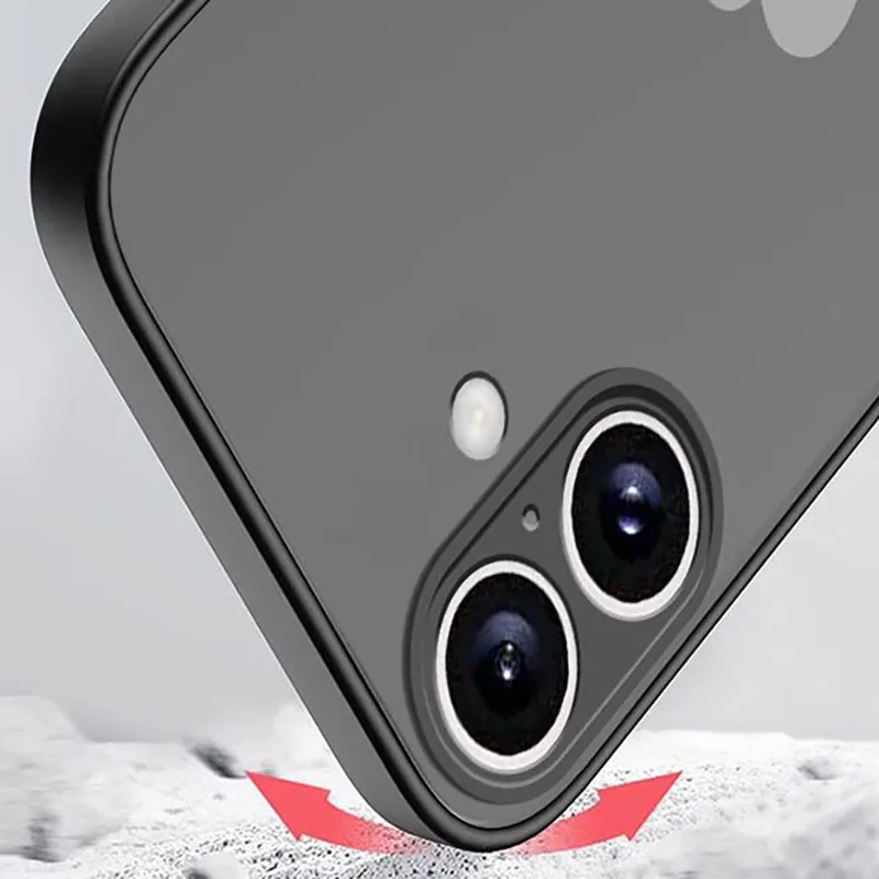 Sleek Drop-Resistant Matte Phone Case - Shockproof Protective Cover