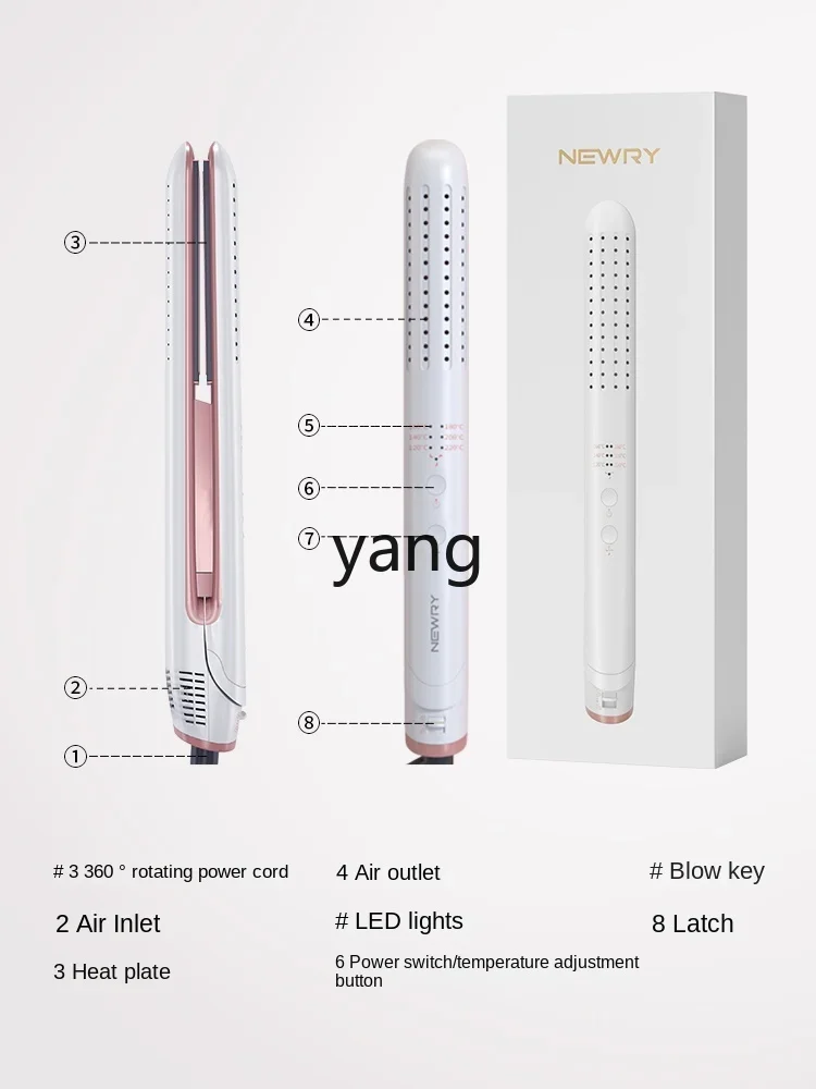 L'm'm Hair Straightener Hair Comb Household Curler and Straightener Dual-Use Electric Comb Torque